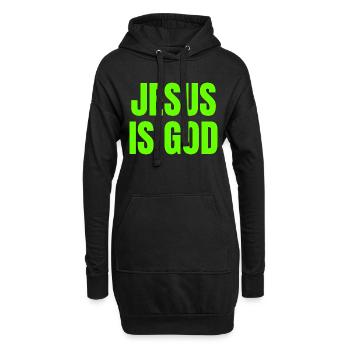 Jésus est Dieu - Citations de motivation chrétienne - Sweat-shirt à capuche long Femme - noir - Devant