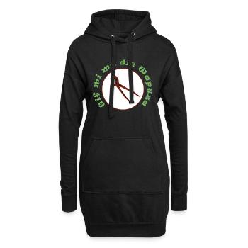 Wapuza - Hoodie-Kleid - Schwarz - Vorne
