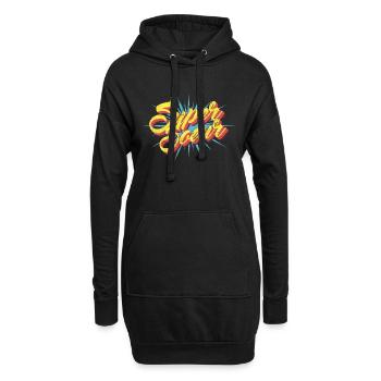 Super Soeur - Famille Héros Vintage - Sweat-shirt à capuche long Femme - noir - Devant