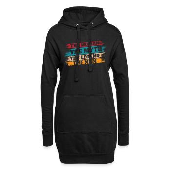 Mama Mama Die Frau Der Mythos Die Legende - Hoodie-Kleid - Schwarz - Vorne