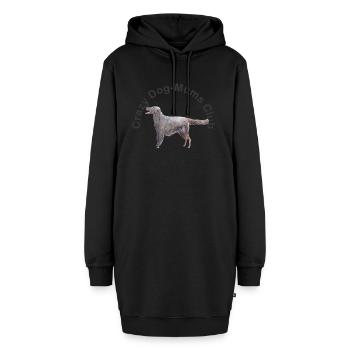 Crazy Dog-Moms Club - Hoodie-Kleid - Schwarz - Vorne - AI Model Female 172 light (172cm)