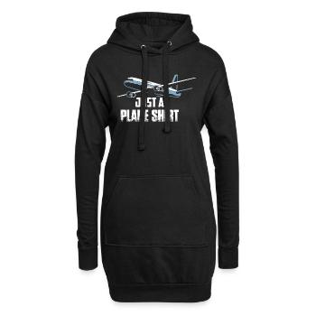 Juste une chemise d’avion pilote de ligne aviation - Sweat-shirt à capuche long Femme - noir - Devant