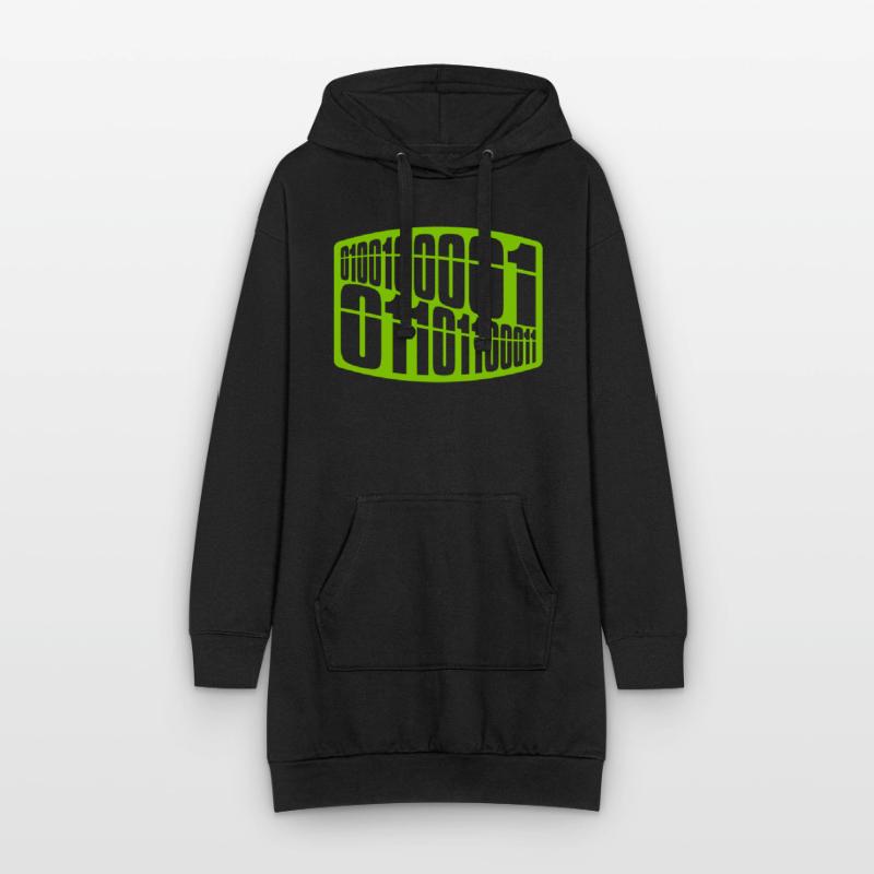 Binary Code Program Language Hoodie Dress