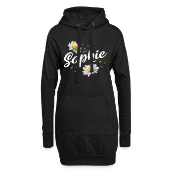 Sophie - Sweat-shirt à capuche long Femme - noir - Devant