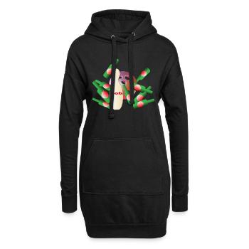 Bowling Bob - Hoodie-Kleid - Schwarz - Vorne