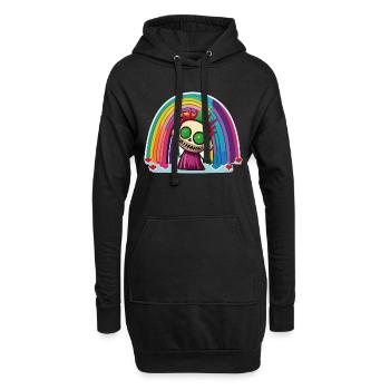 Pride Zombie 02 - Hoodie-Kleid - Schwarz - Vorne