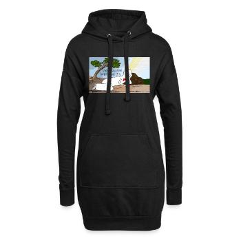 Himmelsleiter haben und sein. - Hoodie-Kleid - Schwarz - Vorne