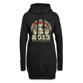 Original Vintage Jubiläums-Geschenkidee 2013 - Hoodie-Kleid - Schwarz - Vorne