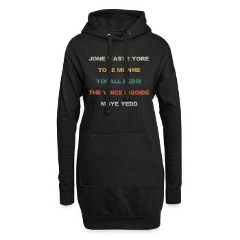 JONE WASTE YORE TOYE MONME YORALL REDIII THE VOICE - Hoodie-Kleid - Schwarz - Vorne