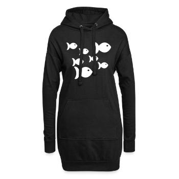 Pisces - Hoodie Dress - black - Front