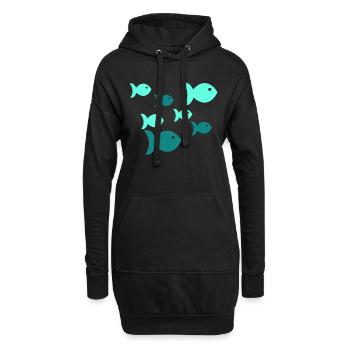 Pisces - Hoodie Dress - black - Front