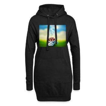 Autistic Art – café ensoleillé - Sweat-shirt à capuche long Femme - noir - Devant