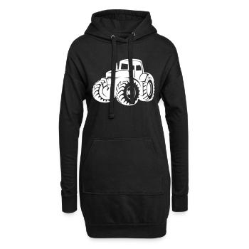 Traktor - Hoodie-Kleid - Schwarz - Vorne