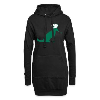 Chien Grill Master Grilling Chef Chapeau, Chef Hunger - Sweat-shirt à capuche long Femme - noir - Devant