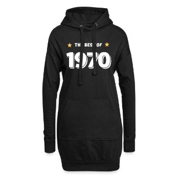 Das Beste von 1970 - Hoodie-Kleid - Schwarz - Vorne
