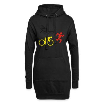 Triathlon - Sweat-shirt à capuche long Femme - noir - Devant