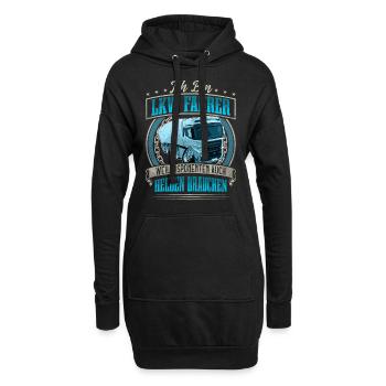 LKW Fahrer - Hoodie-Kleid - Schwarz - Vorne