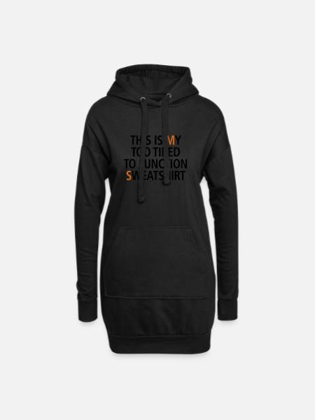 Sweatshirt MS black - Hoodie-Kleid - Schwarz