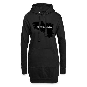 BREIZH MA BRO - Hoodie-Kleid - Schwarz - Vorne