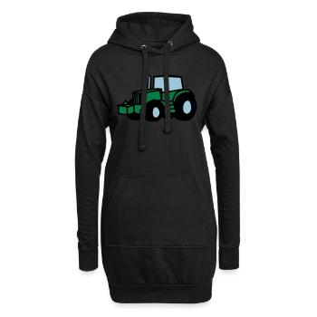 Traktor - Hoodie-Kleid - Schwarz - Vorne