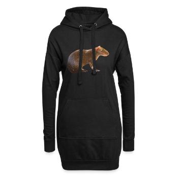 Agouti 4 - Hoodie-Kleid - Schwarz - Vorne