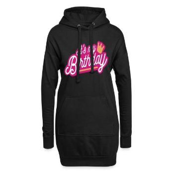 Mon anniversaire - Sweat-shirt à capuche long Femme - noir - Devant