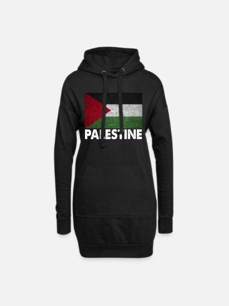 Palestine Fun Cadeau - Sweat-shirt à capuche long Femme - noir