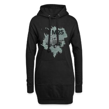 Multivoiture M25 - Sweat-shirt à capuche long Femme - noir - Devant