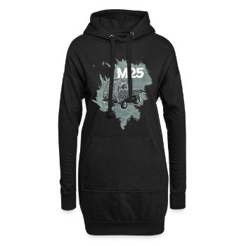 Multivoiture M25 - Sweat-shirt à capuche long Femme - noir - Devant