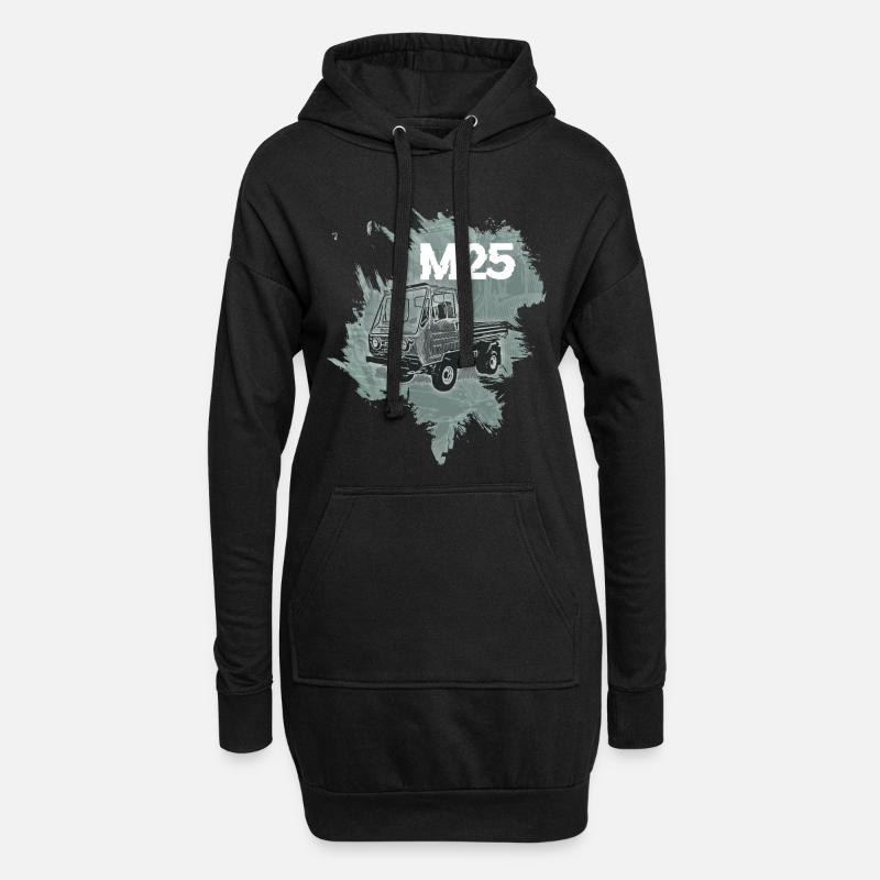 Multicar M25 - Hoodie-Kleid - Schwarz