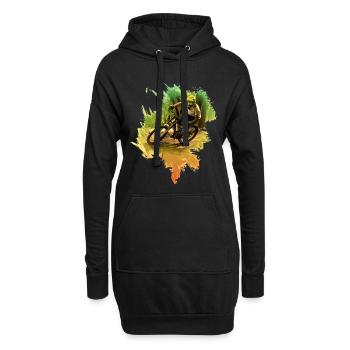 VTT | Vélo | Cyclisme | Descente - Sweat-shirt à capuche long Femme - noir - Devant