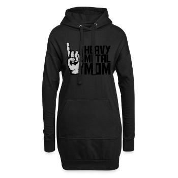 Heavy Metal Mom Logo - Sweat-shirt à capuche long Femme - noir - Devant