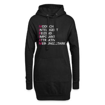 Miriam Name Geschenk - Hoodie-Kleid - Schwarz - Vorne