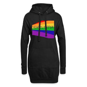 Heartstopper - Hoodie-Kleid - Schwarz - Vorne