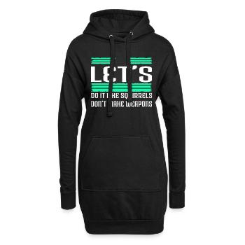 disarmament peace movement present idea statement - Hoodie-Kleid - Schwarz - Vorne