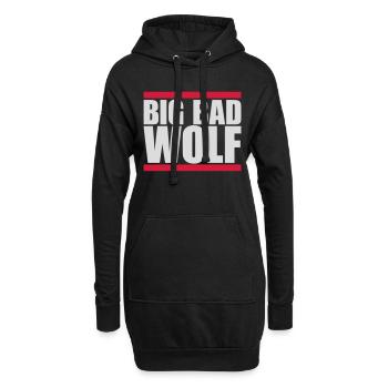 Citation du Grand Méchant Loup - Sweat-shirt à capuche long Femme - noir - Devant