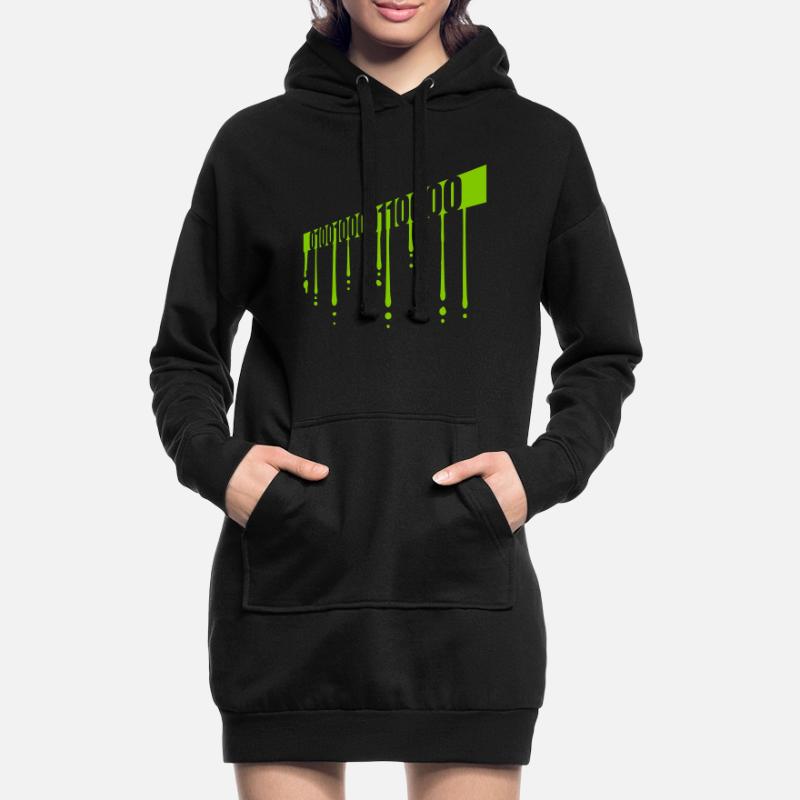 Binary Code Program Language Hoodie Dress