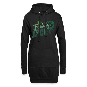 Feeling Lucky - Sweat-shirt à capuche long Femme - noir - Devant