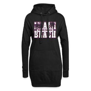 Neon Anime Retro Vintage Cool Pink NGE - Hoodie-Kleid - Schwarz - Vorne