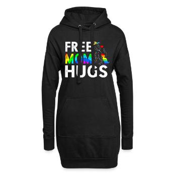 Free Mom Hugs - Hoodie-Kleid - Schwarz - Vorne