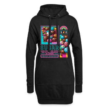 Sugar Man - Sweat-shirt à capuche long Femme - noir - Devant