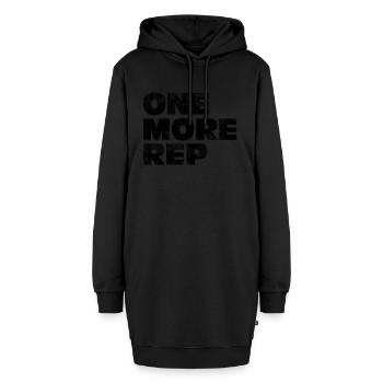 One More Rep used - Hoodie-Kleid - Schwarz - Vorne