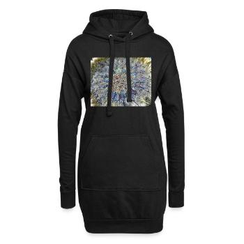 Pissenlit, A731878 - Sweat-shirt à capuche long Femme - noir - Devant