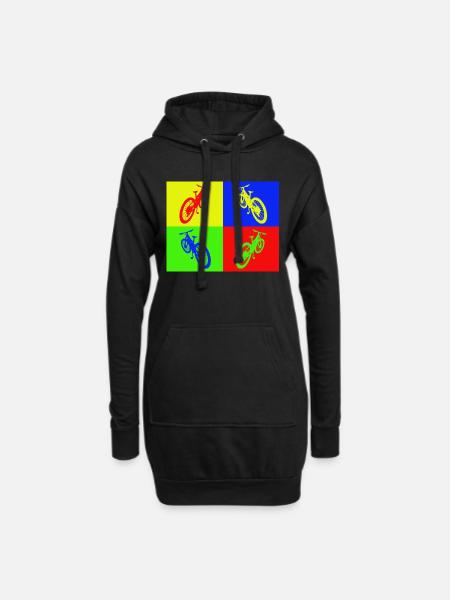 MTB Pop Art color - Hoodie Dress - black