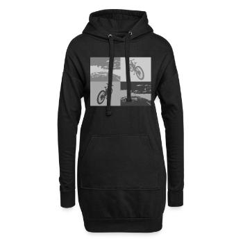 MTB Pop Art grey - Hoodie-Kleid - Schwarz - Vorne