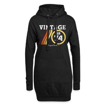 Classic Vintage 1974 - Edition Limitée Retro 50 - Sweat-shirt à capuche long Femme - noir - Devant