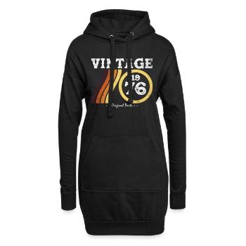 Classique Édition Limitée Vintage 1976 Rétro 48 - Sweat-shirt à capuche long Femme - noir - Devant