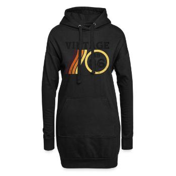 Klassische limitierte Auflage Vintage 1986 Retro 38 - Hoodie-Kleid - Schwarz - Vorne