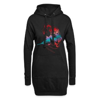 Souder - Sweat-shirt à capuche long Femme - noir - Devant