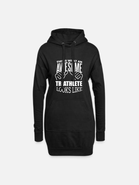 Triathlon Triathlon Triathlon - Sweat-shirt à capuche long Femme - noir